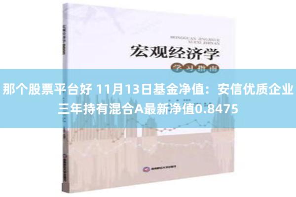 那个股票平台好 11月13日基金净值：安信优质企业三年持有混合A最新净值0.8475